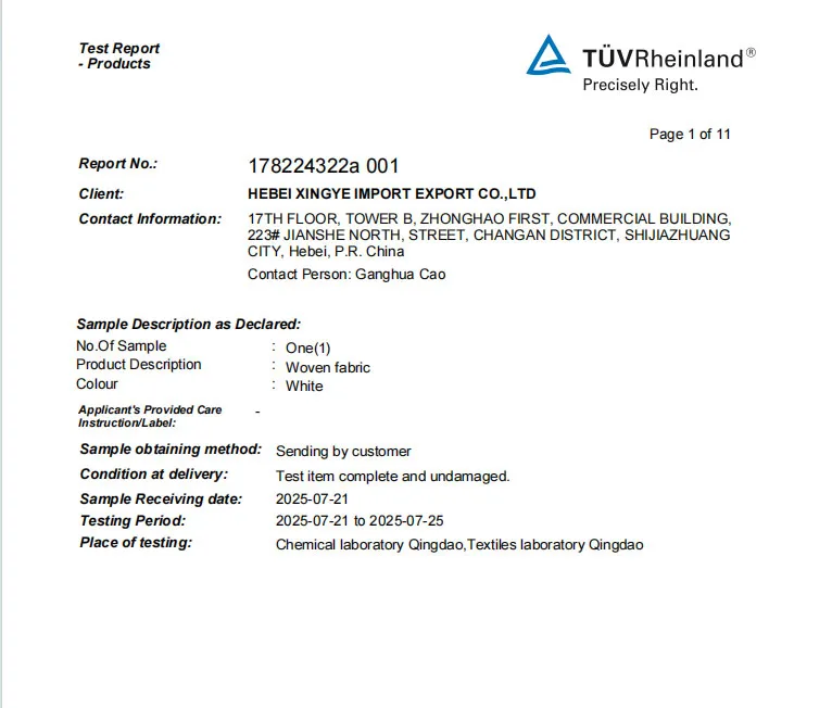 ASTM D3775 – Fabric Density Test