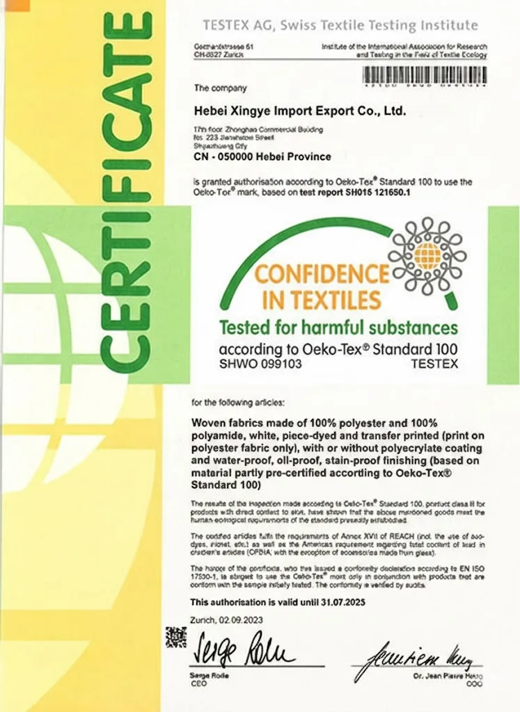 OEKO-TEX® Standard 100