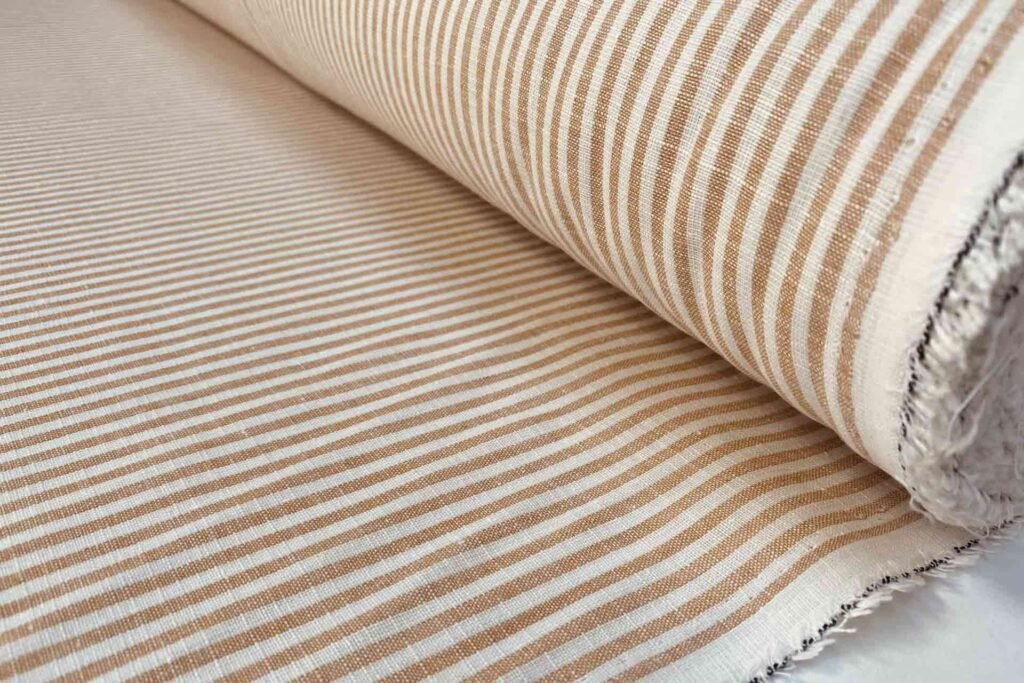 Striped Linen Fabric