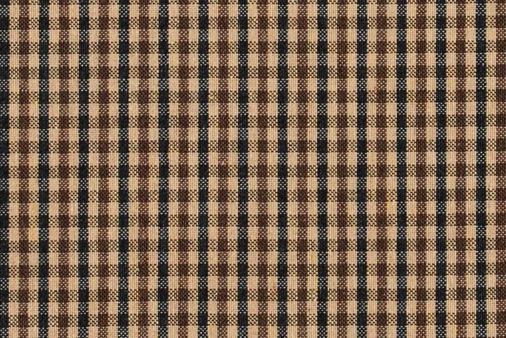 Tan and Beige Gingham Fabric