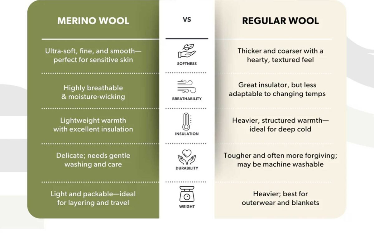Merino Wool vs Regular Wool: Why It’s the Gold Standard for Apparel