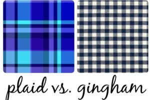 gingham vs plaid