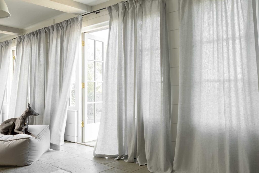 linen curtain fabric