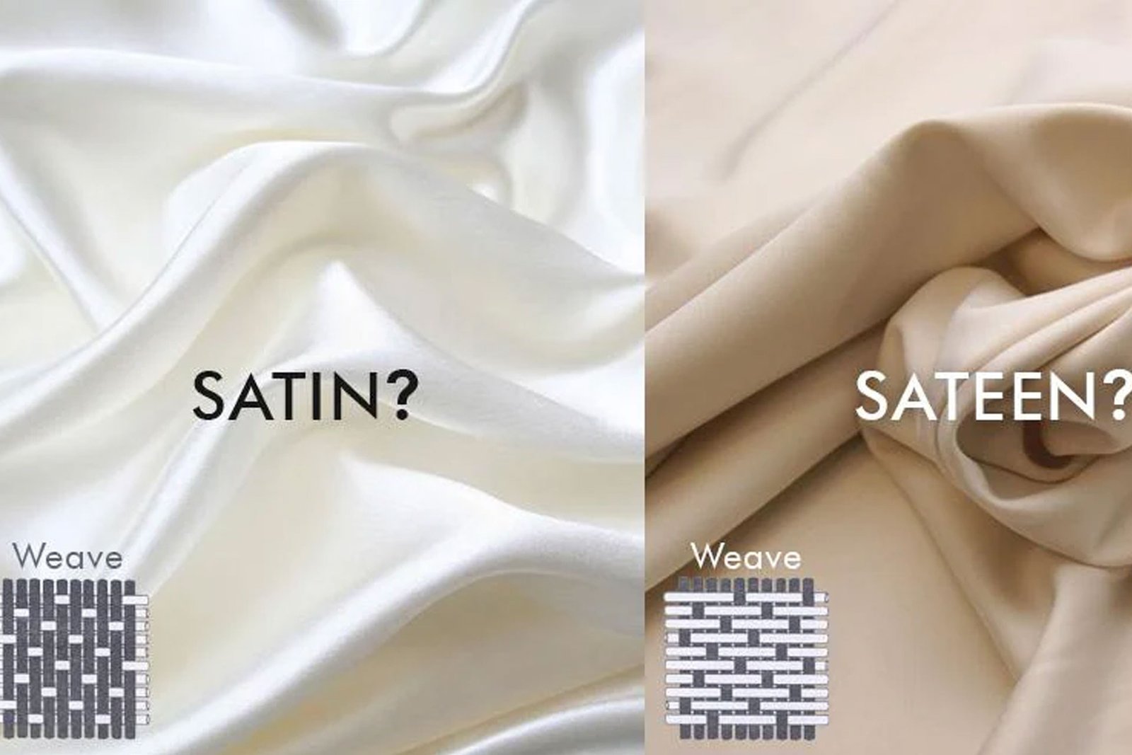 satin and sateen weave