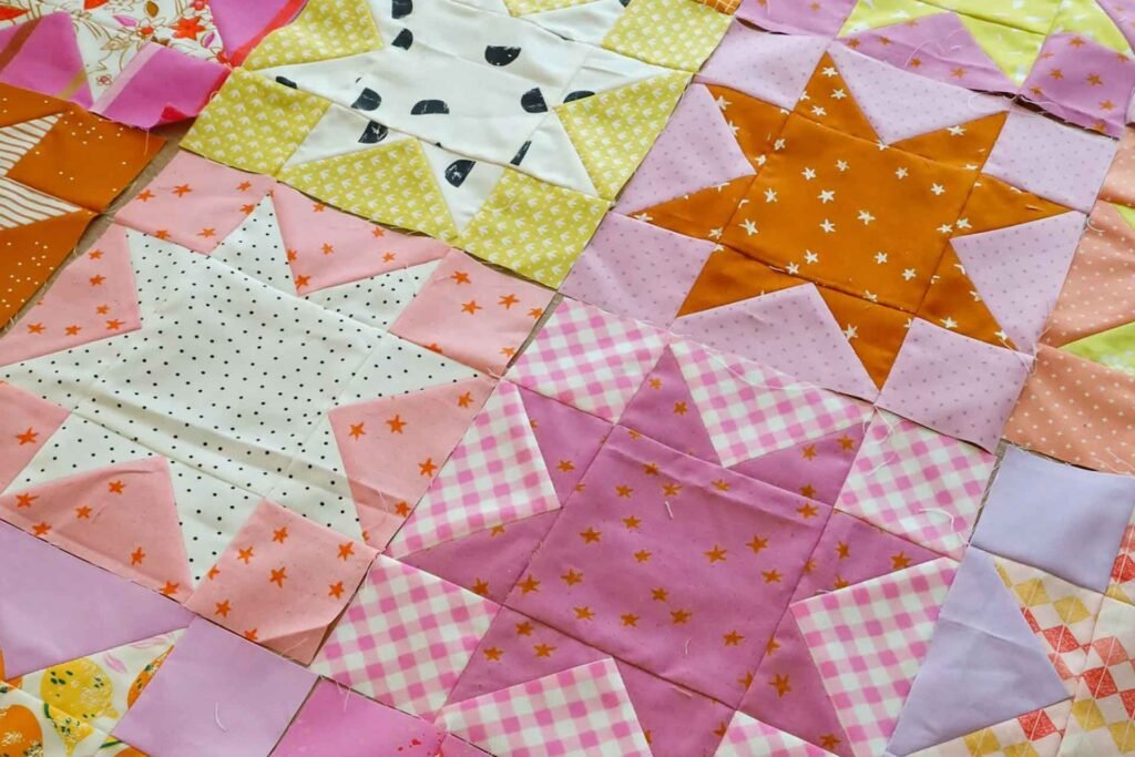 sawtooth star quilt pattern