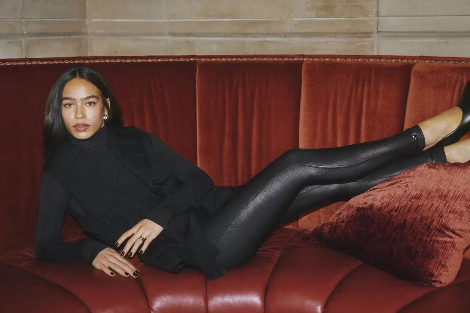 spanx faux leather leggings