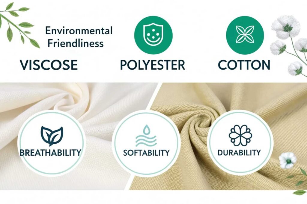 viscose vs polyester vs cotton