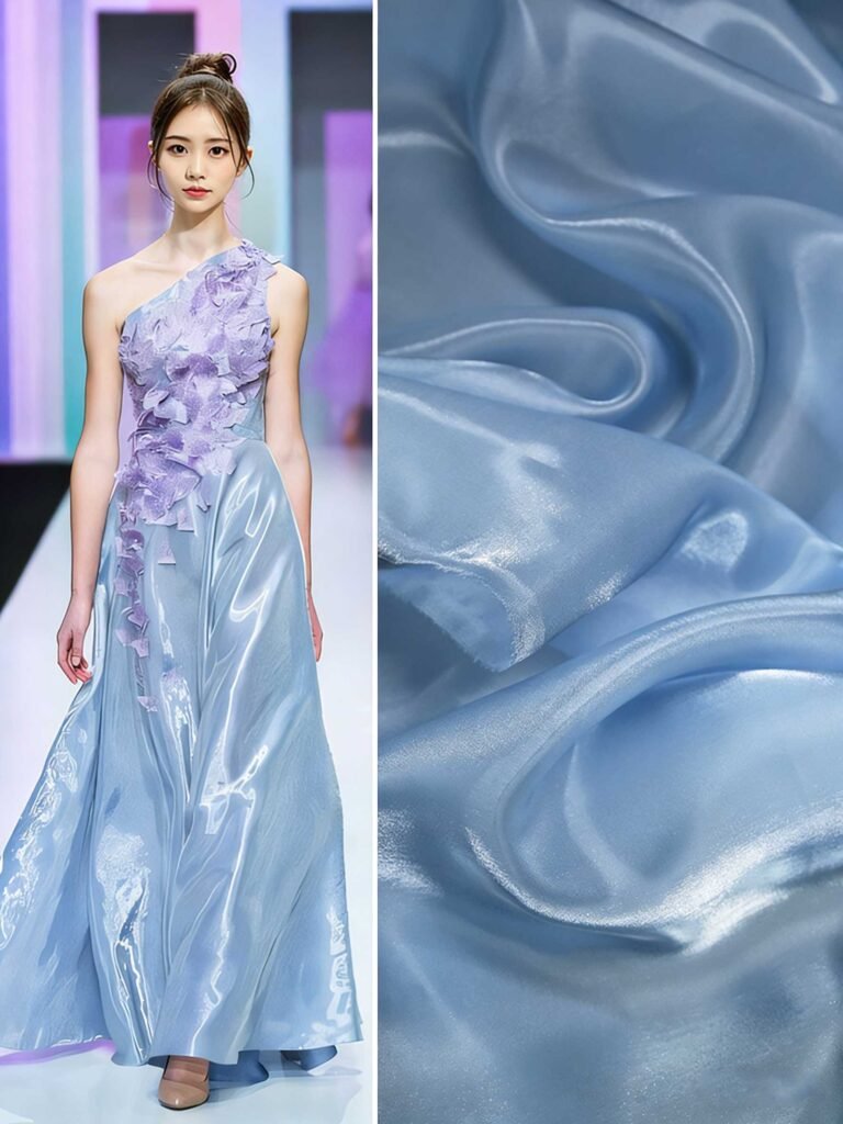 Blue Organza Fabric
