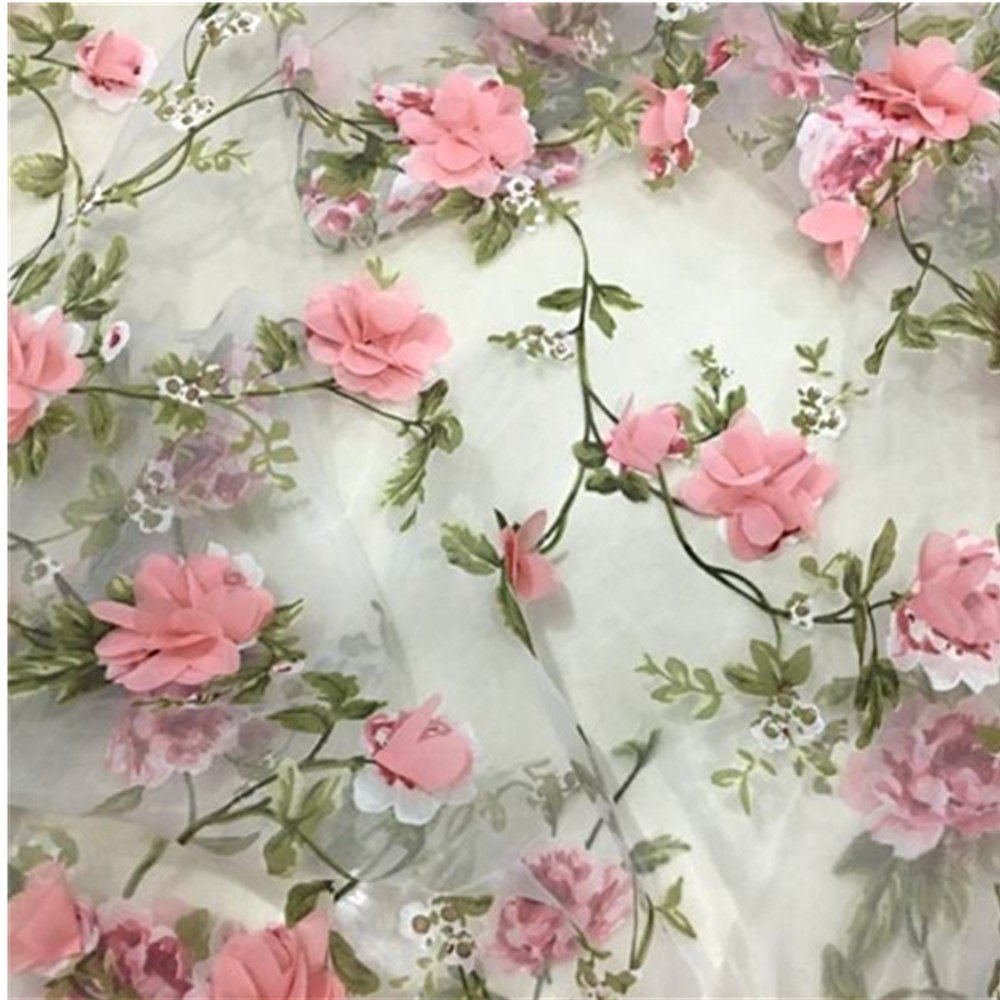 Floral Embroidered Organza