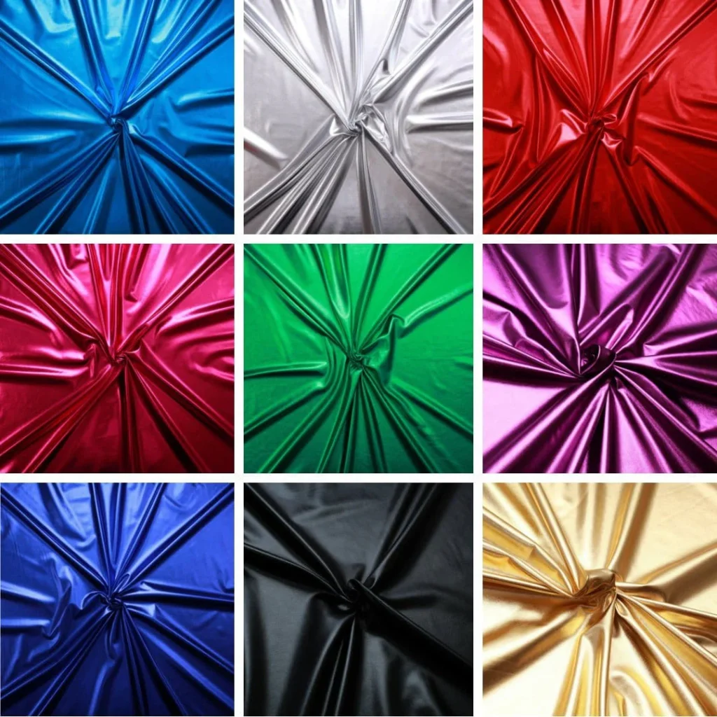 Metallic lycra fabric