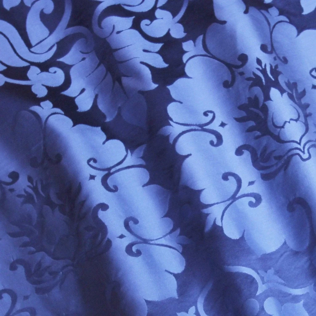 Silk damask fabric