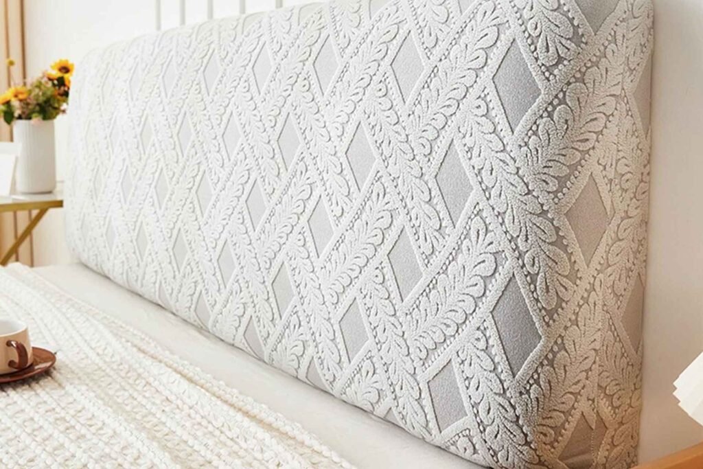 Upholstered Headboards with Jacquard Accents