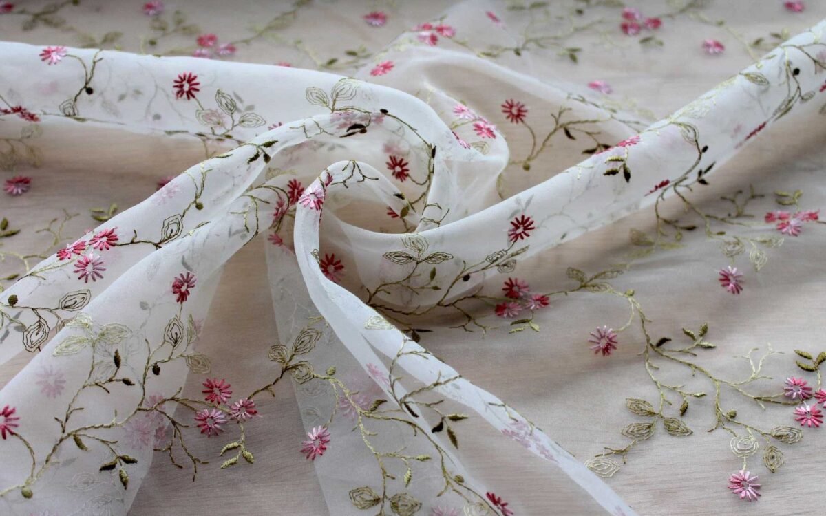 Embroidered Organza Fabric: Types and Design Ideas