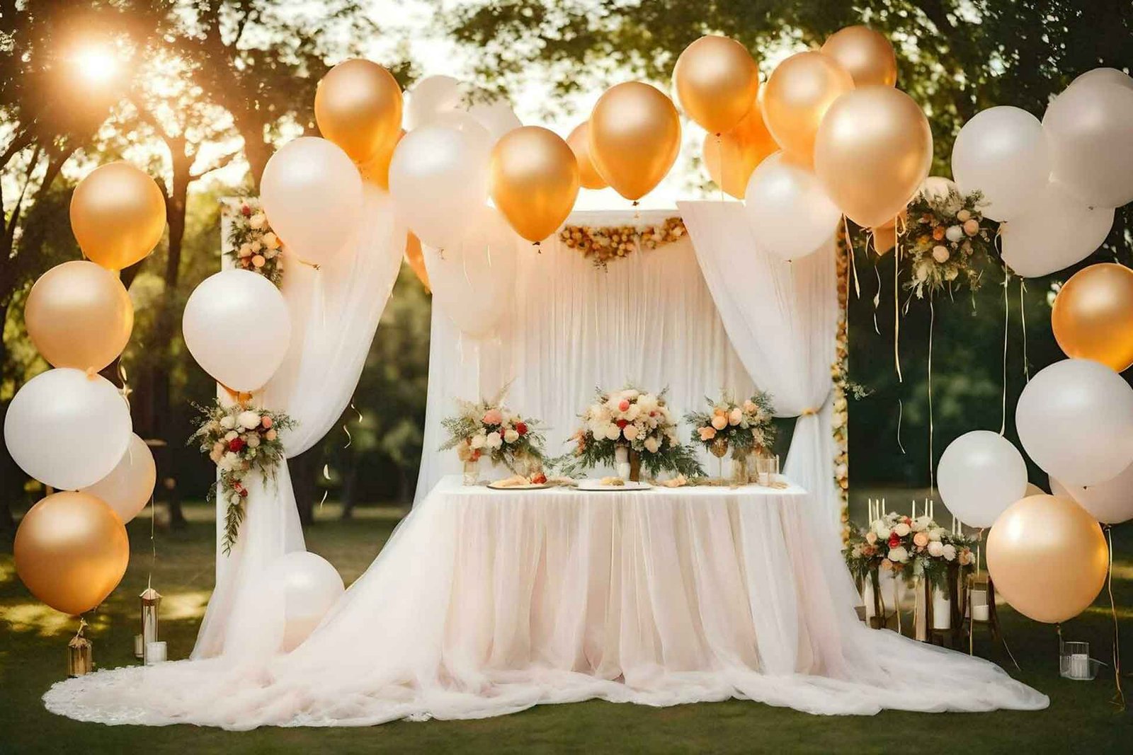 White Tulle for Party and Event Decorations