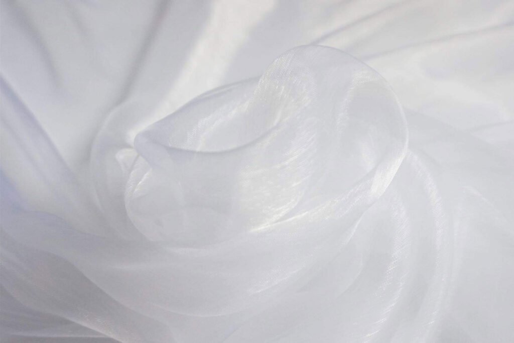 White organza fabric