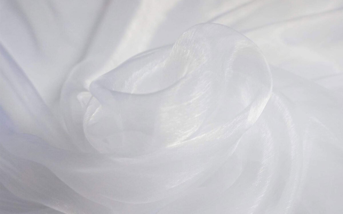 White Organza Fabric for Wedding Dresses