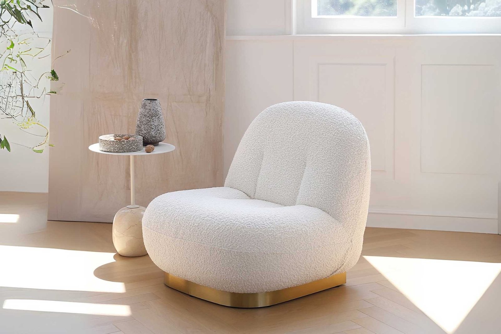 boucle chair