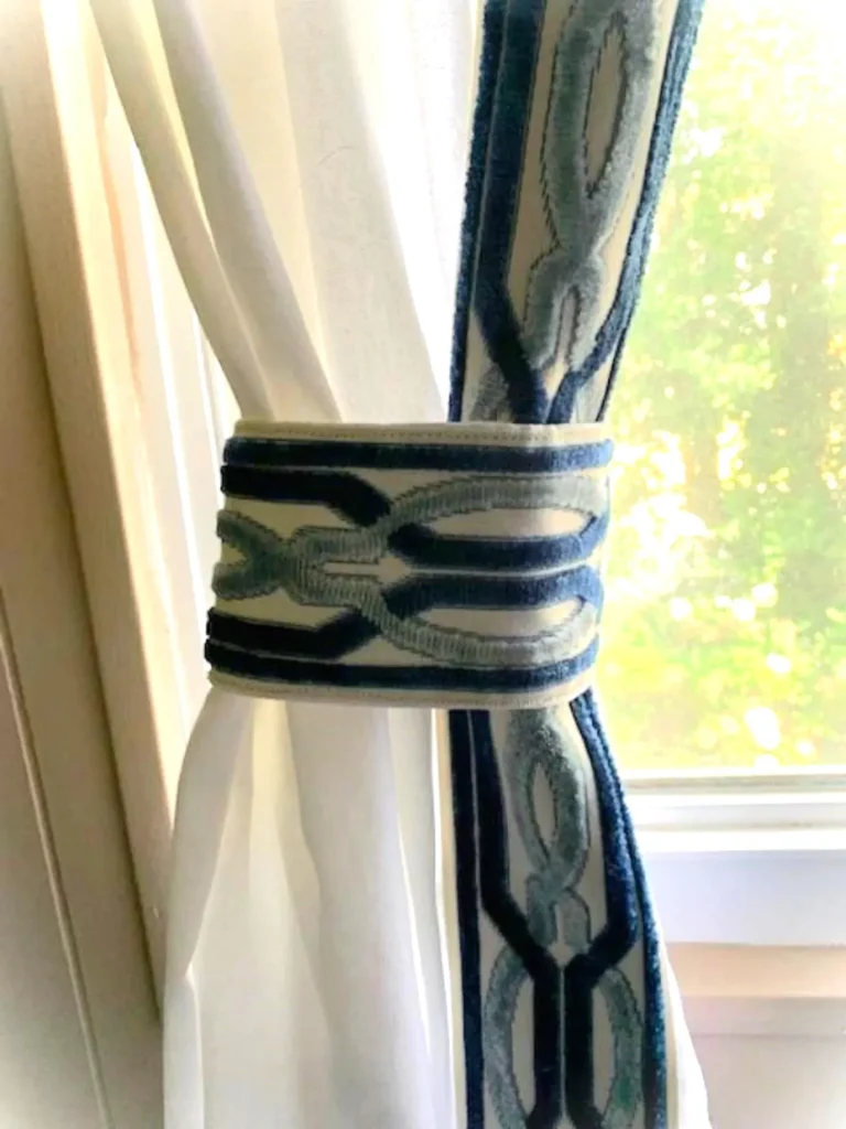 decorative jacquard ribbons to hold curtains