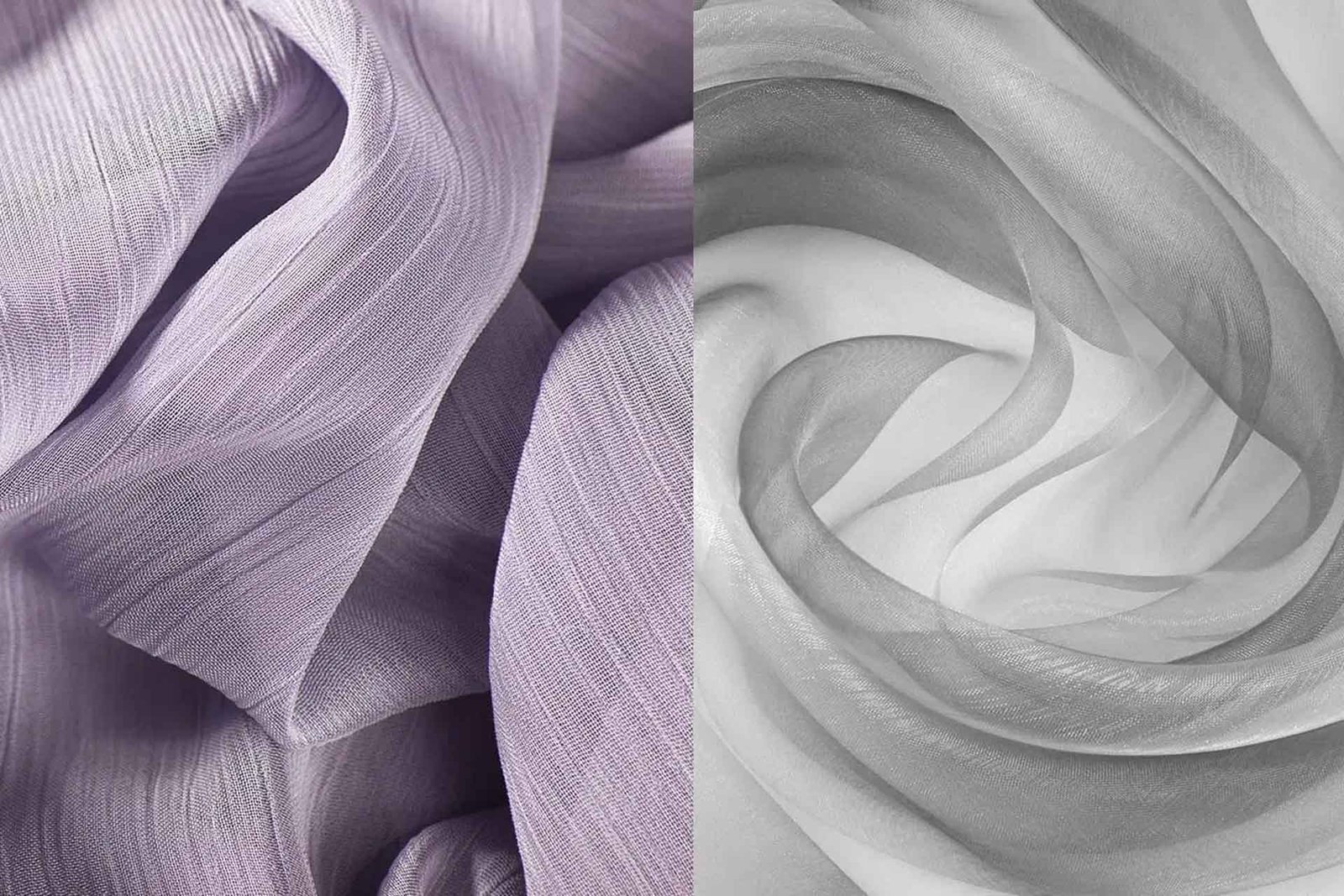 difference between chiffon and organza