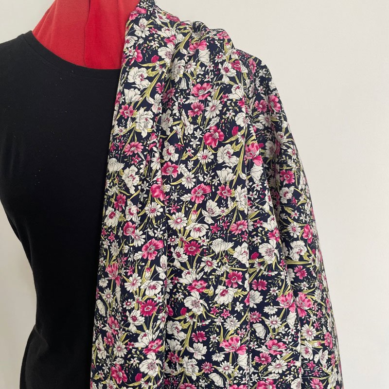 floral cotton poplin