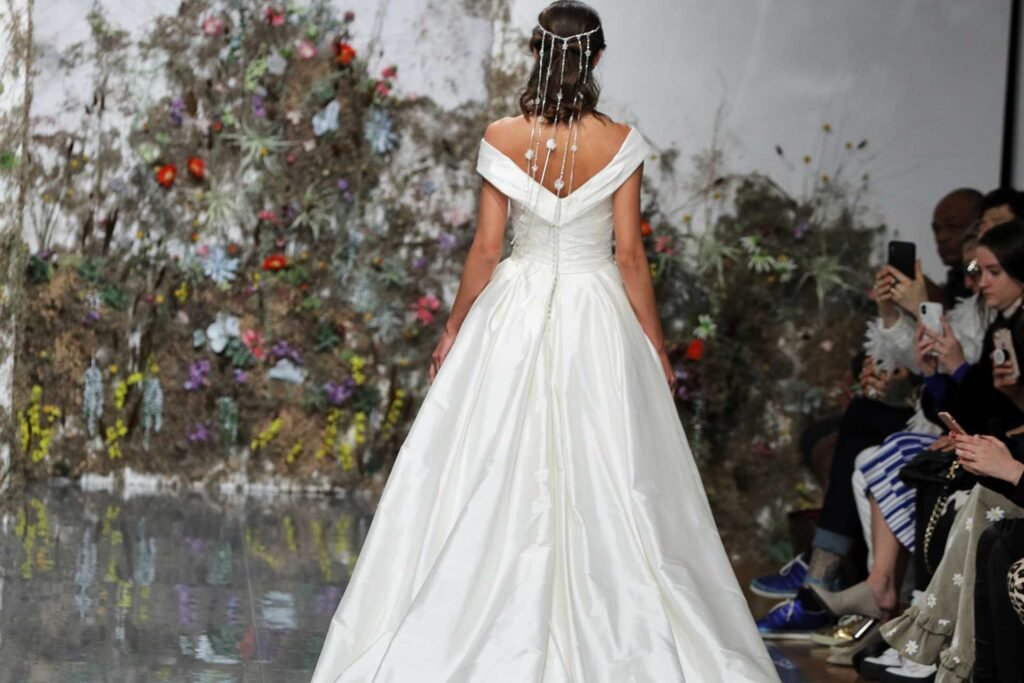 organza fabric wedding dress