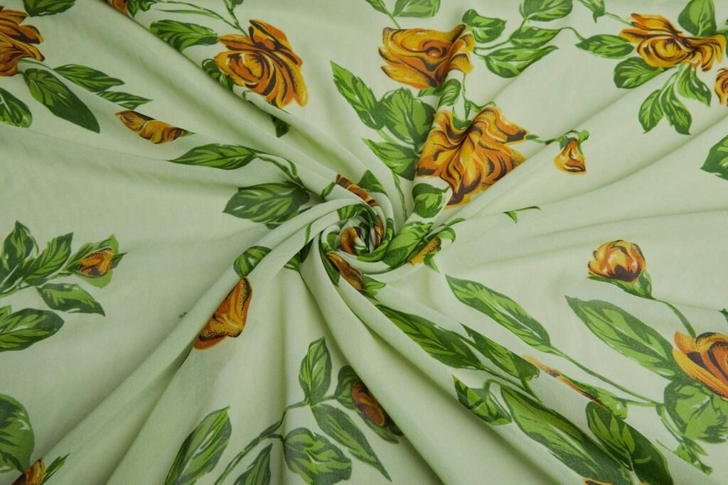 printed silk chiffon