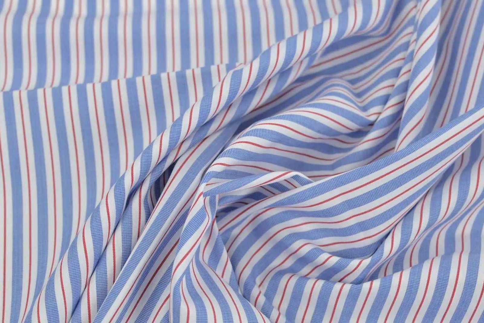 striped poplin fabric