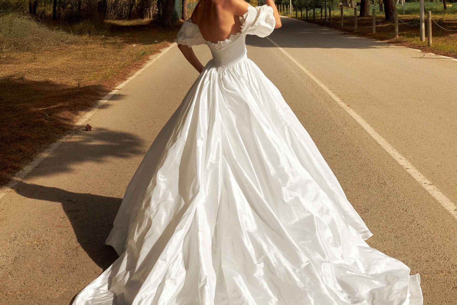 taffeta wedding dress