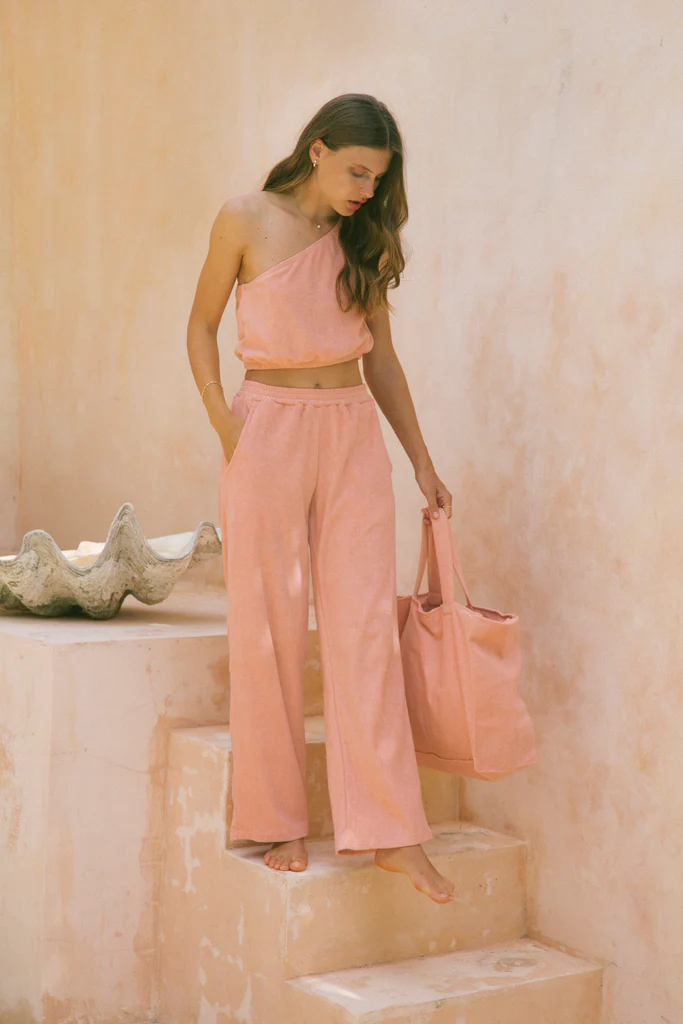 terry cloth pants womens