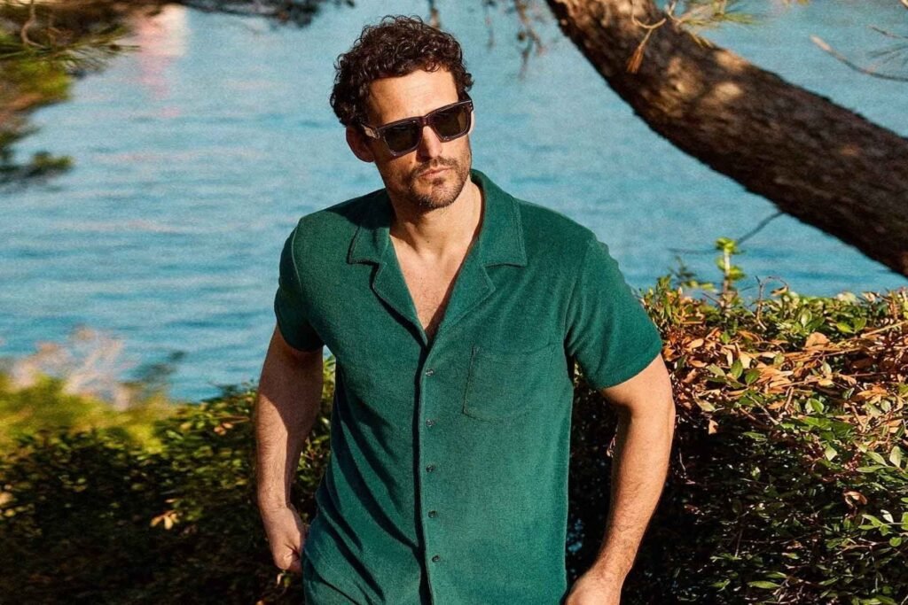 terry cloth shirt for men