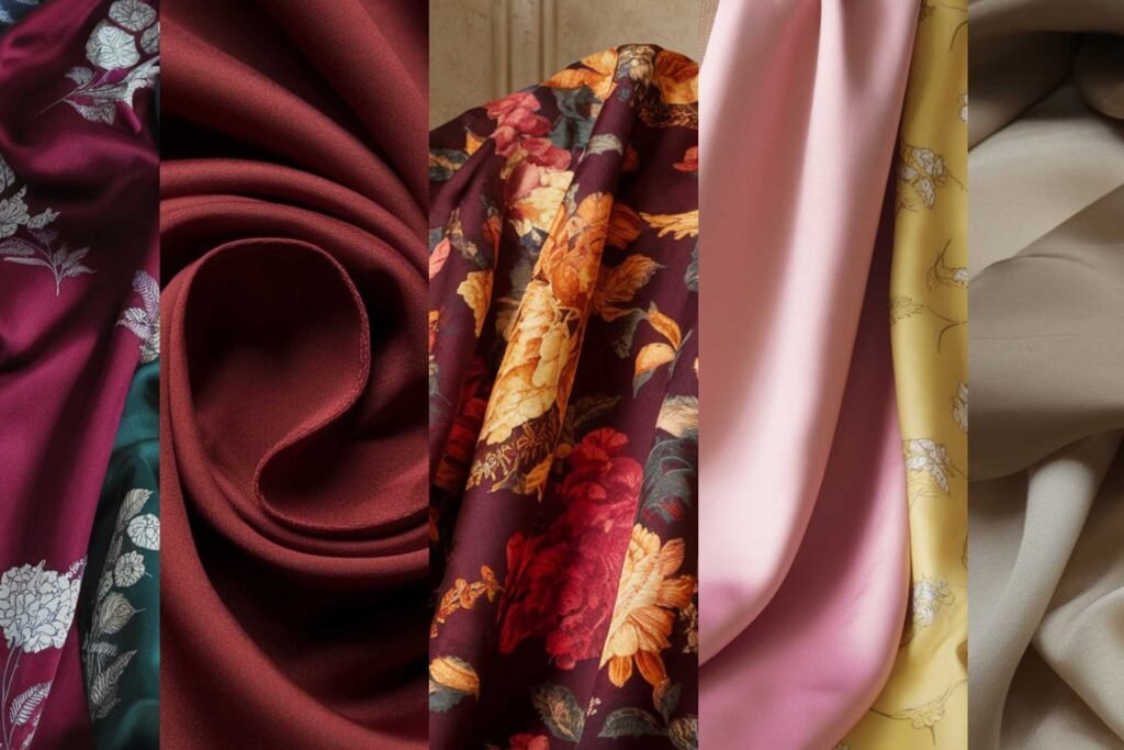 types of silk fabric