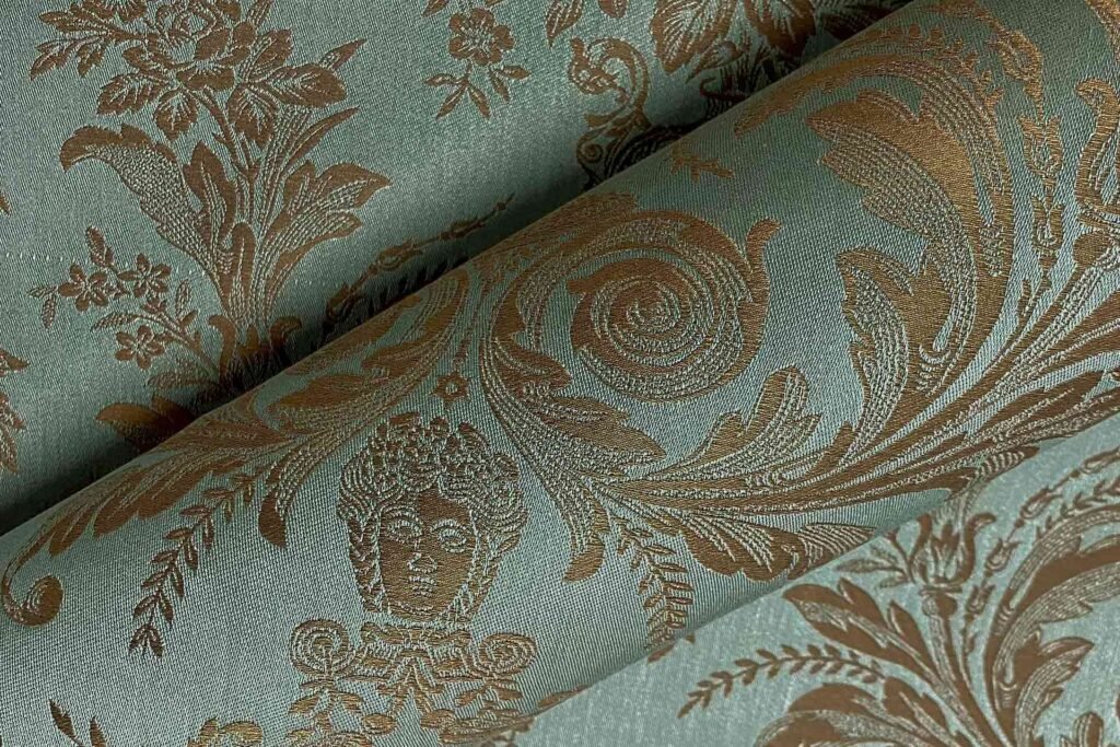 damask upholstery fabric