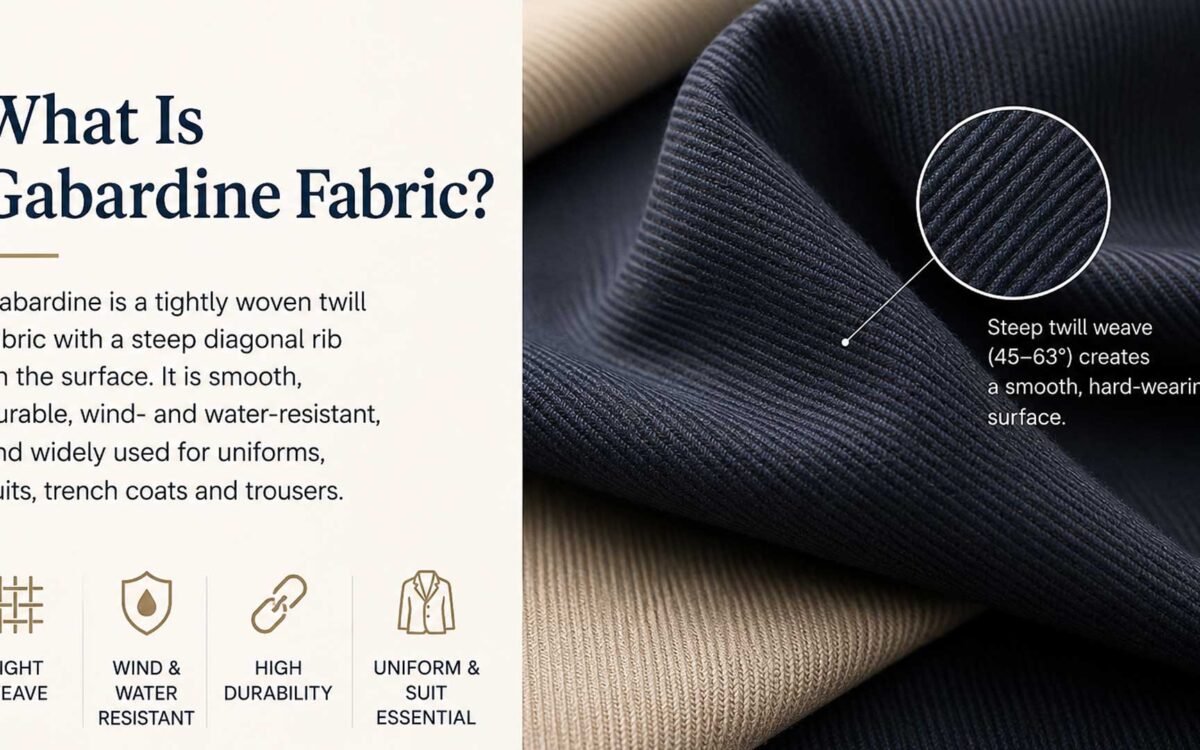 What Is Gabardine Fabric? The Complete Guide to the Twill Weave That Built Uniforms