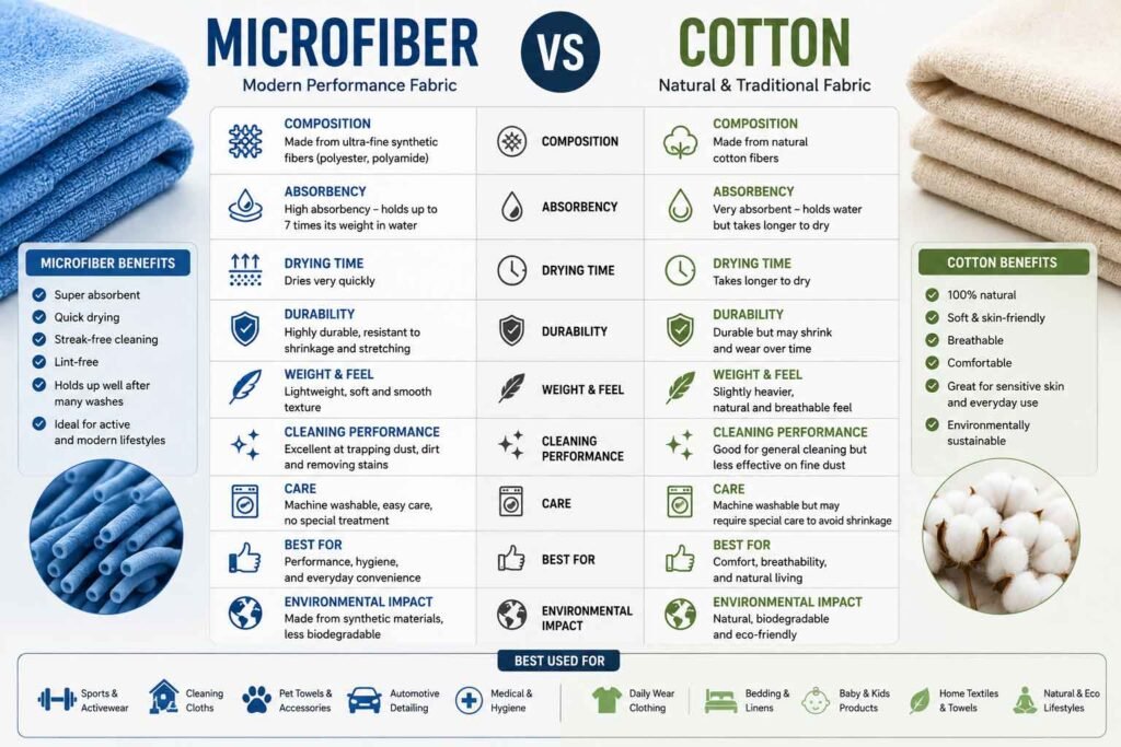 Microfiber vs Cotton