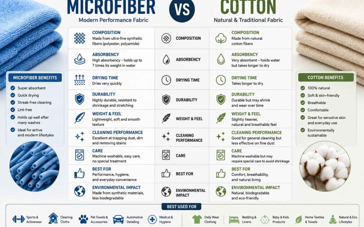 Microfiber vs Cotton: Which Is Better for Your Project?