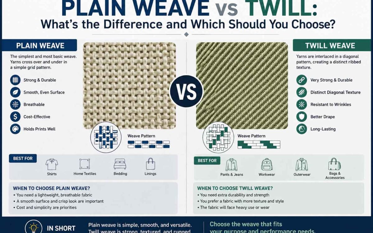 Plain Weave vs Twill: What's the Difference and Which Should You Choose?