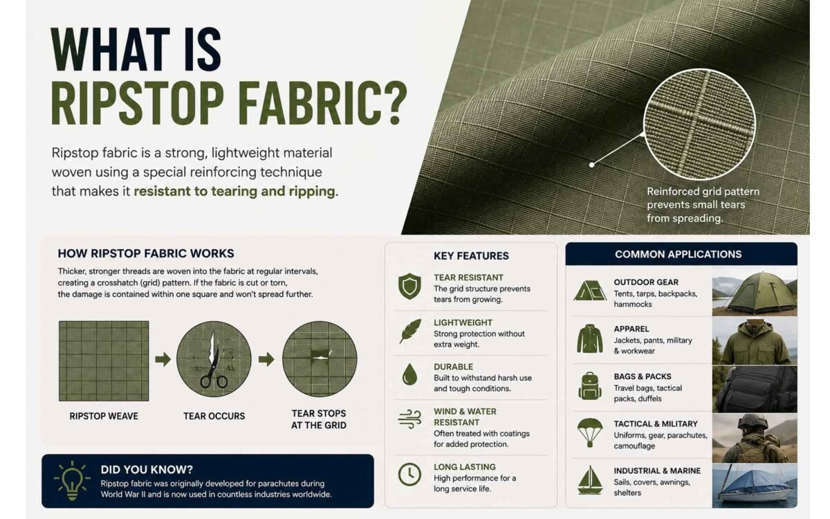 What Is Ripstop Fabric? The Complete Guide to the Grid-Reinforced Performance Textile