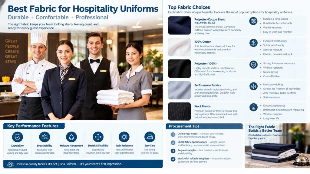 Best Fabric for Hospitality Uniforms
