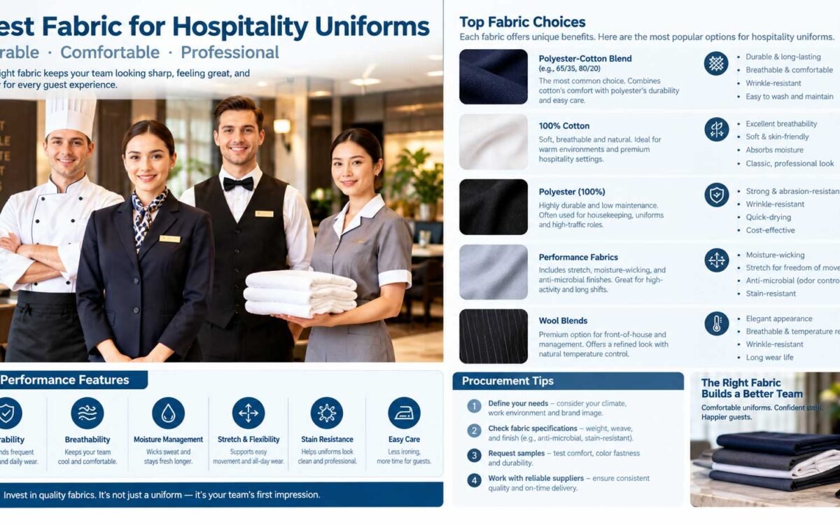 Best Fabric for Hospitality Uniforms: A Comprehensive Guide for Procurement and Comfort